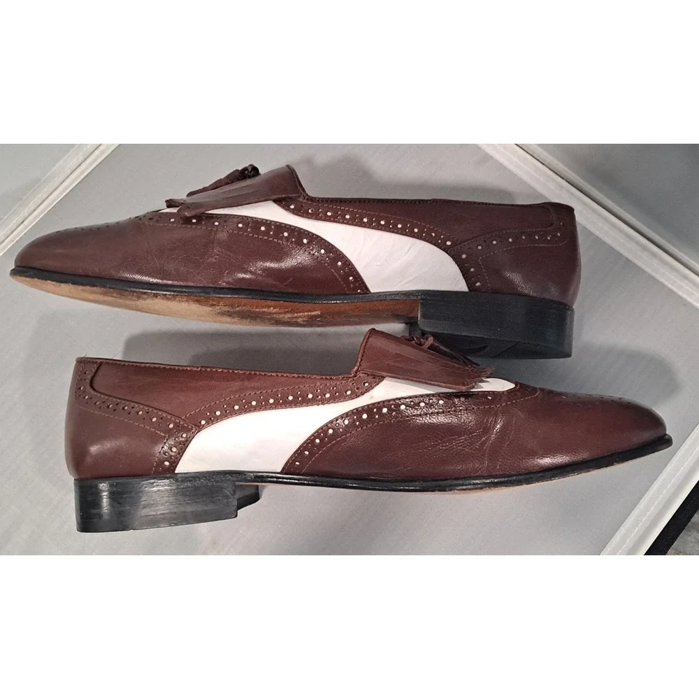 Mens‎ Leather Carlo Morandi Loafers Size 9.5